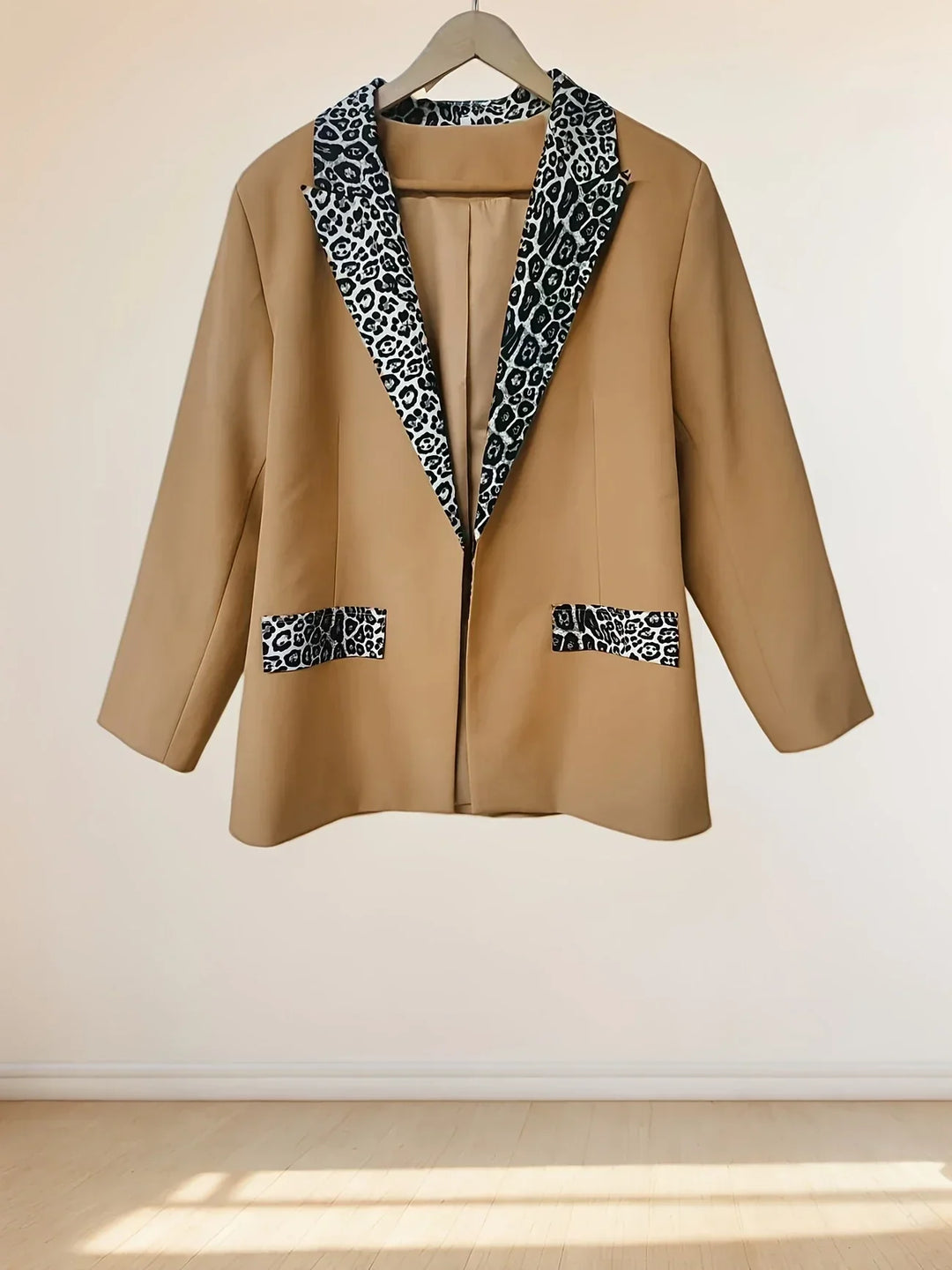 Peyton™ - Elegant Leopard Print Collar Coat