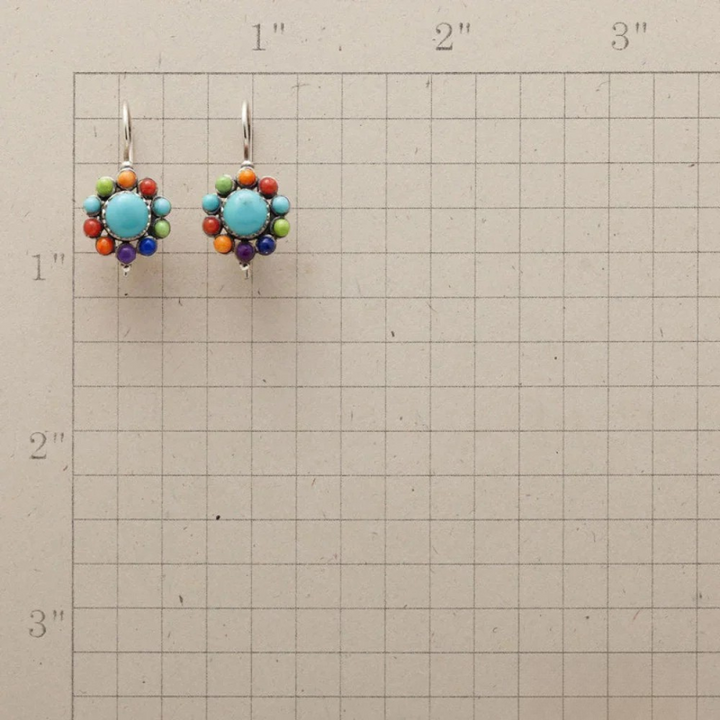 Turkosglöd Örhängen