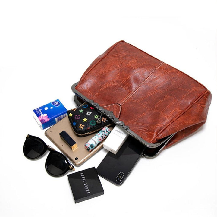 Sac à main vintage à fermeture à baiser