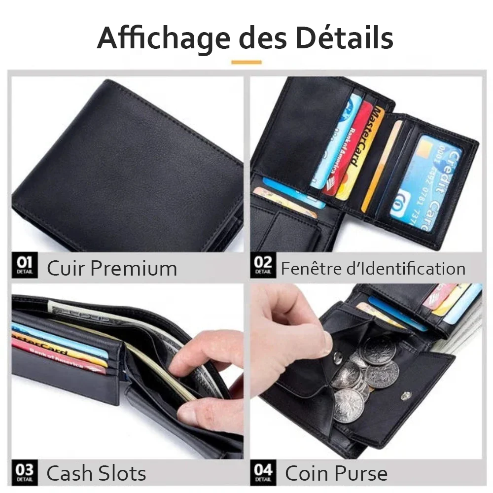 Portefeuille RFID Slim Atlas