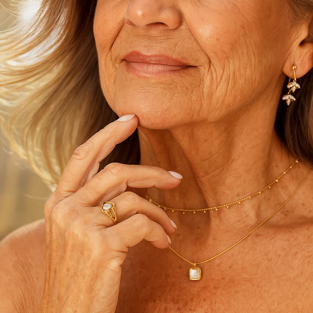 Vintage kunglig pärlring