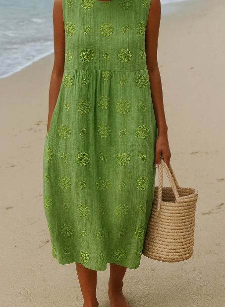 INGER – Elegant blommig sommarklänning | Modehuset Stockholm