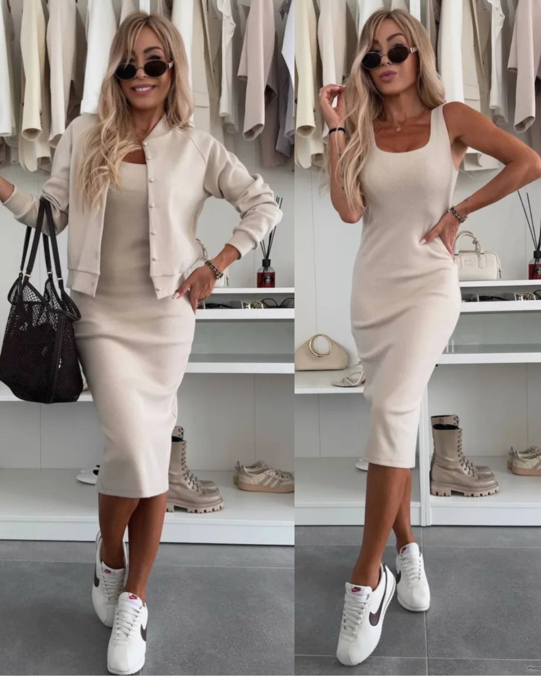 Valerie™ | Cozy Rib Midi & Bomber Set