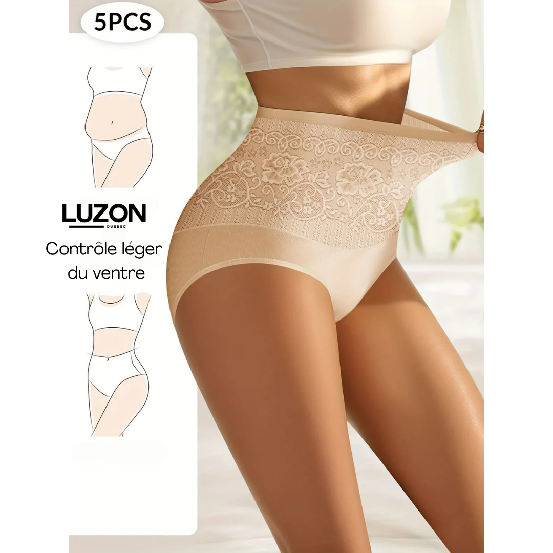 Aubrey | Set of 5 High-Waisted Shaping Panties