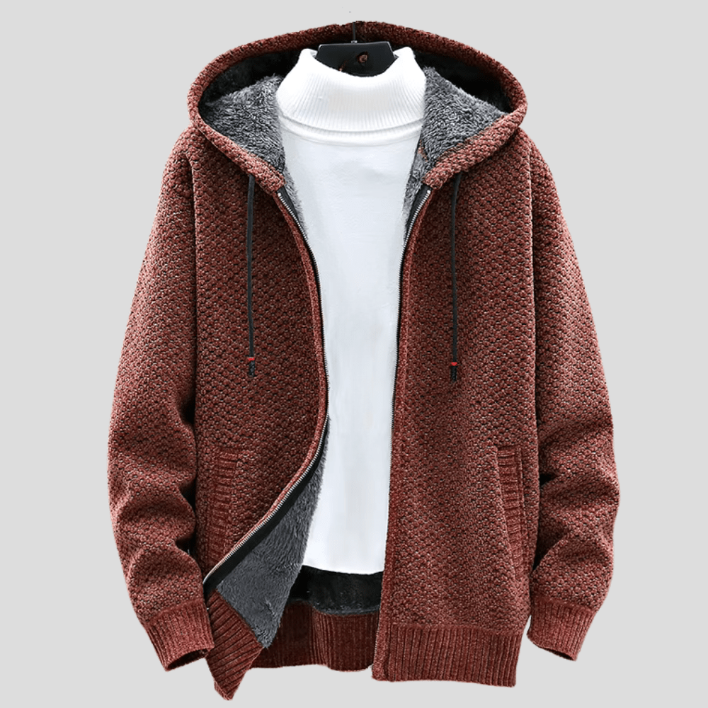 Alex – Stickad Hoodie