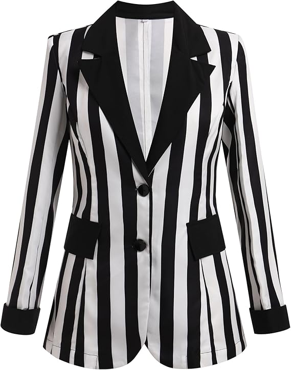 Luna™ - Elegant Striped Blazer