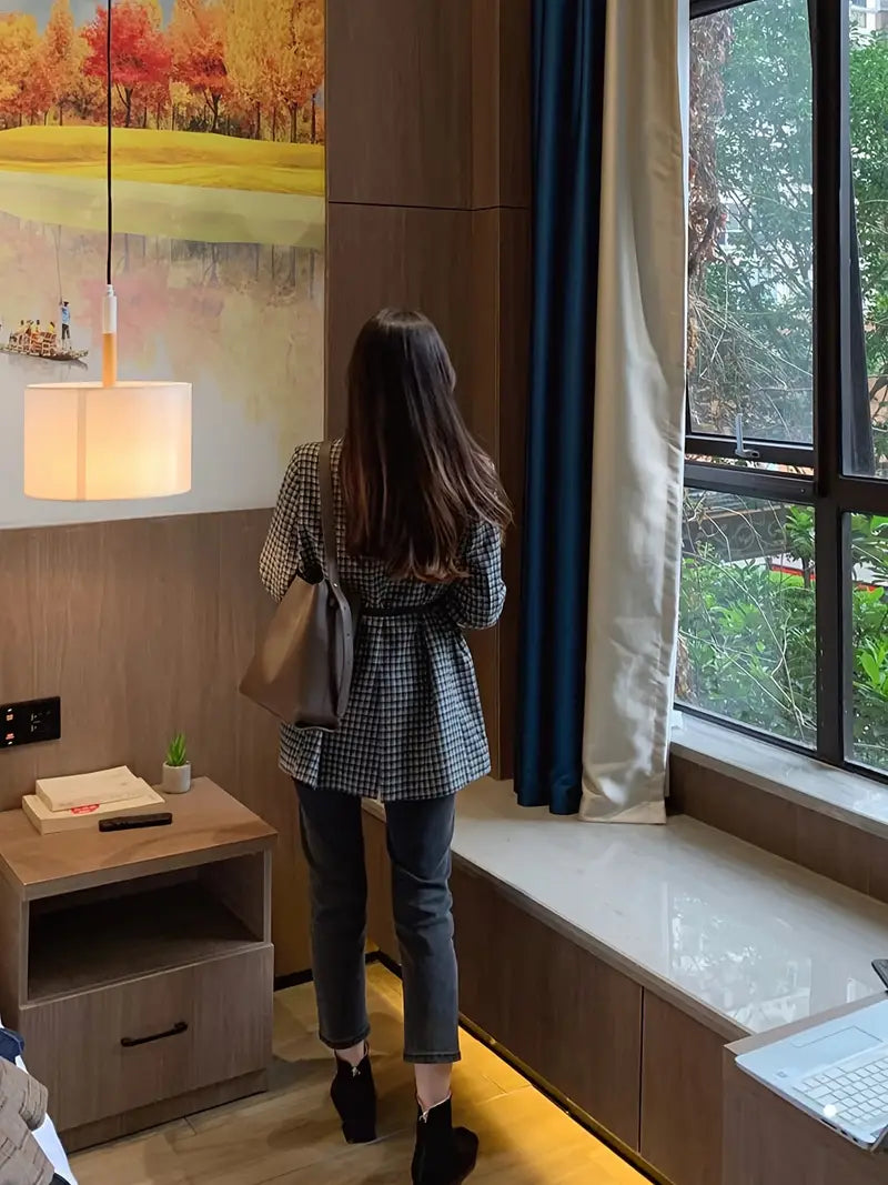 Lily™ - Stylish Plaid Blazer