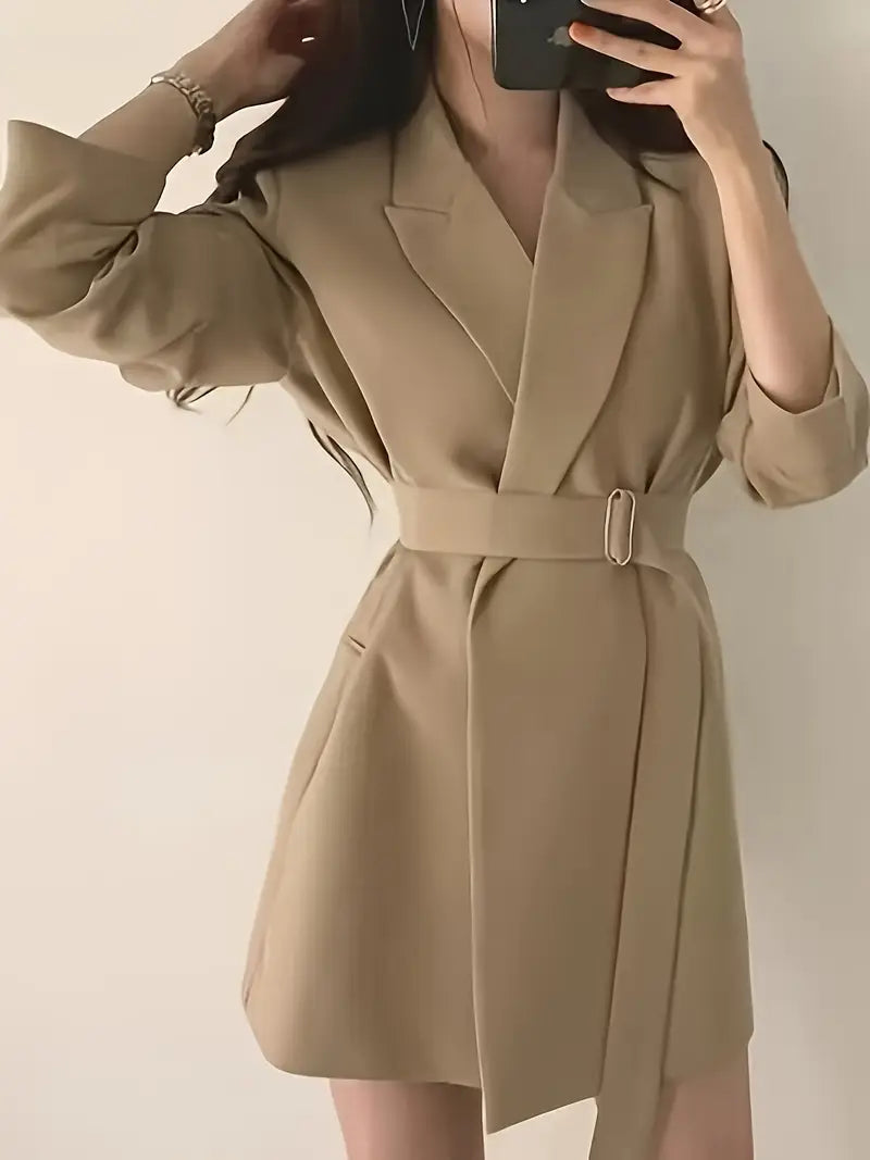 Sophia™ - Chic Midi Trench Coat