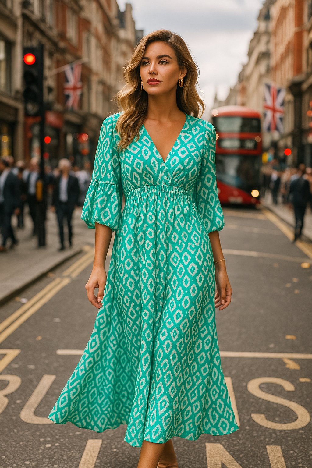 🌸 Bohemian Bliss™ – Casual Wrap Maxi Dress