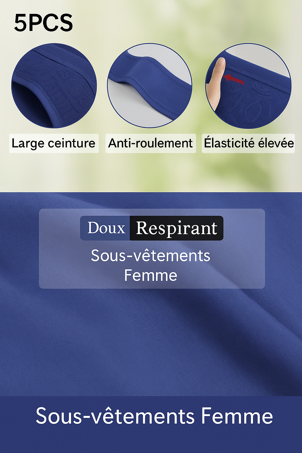 Aubrey | Set of 5 High-Waisted Shaping Panties