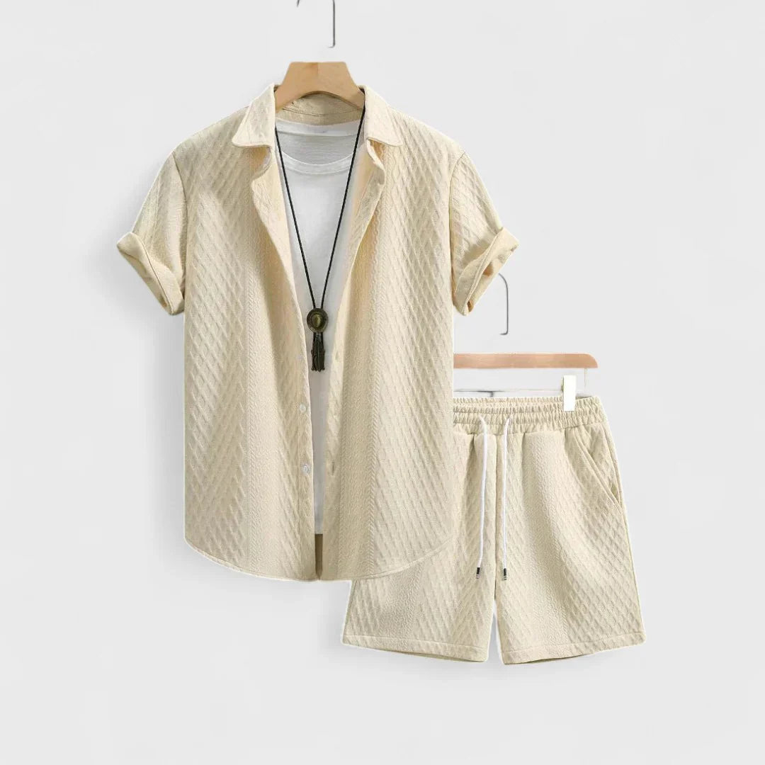 Elias | Sommarset i Strukturvävd Bomull