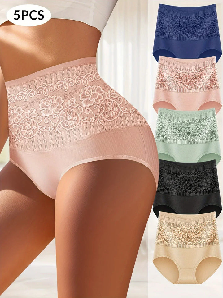 Aubrey | Set of 5 High-Waisted Shaping Panties