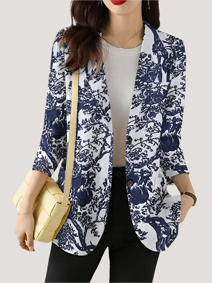 Zoe™ - Chic Floral Printed Blazer