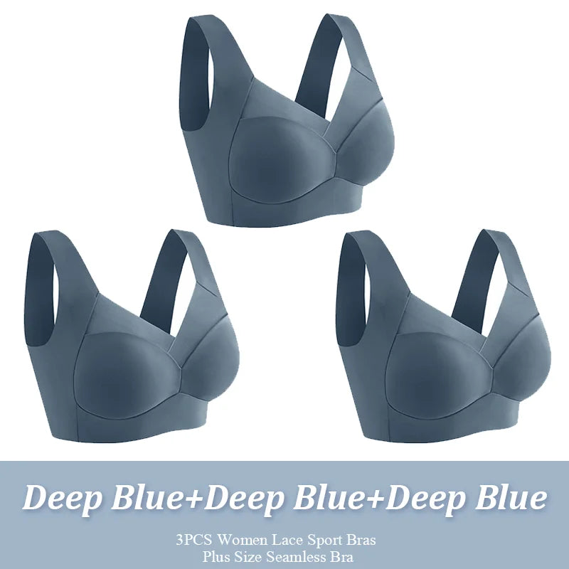 Camila | Set of 3 Seamless Comfort Bras – Buy 2, Get 1 FREE