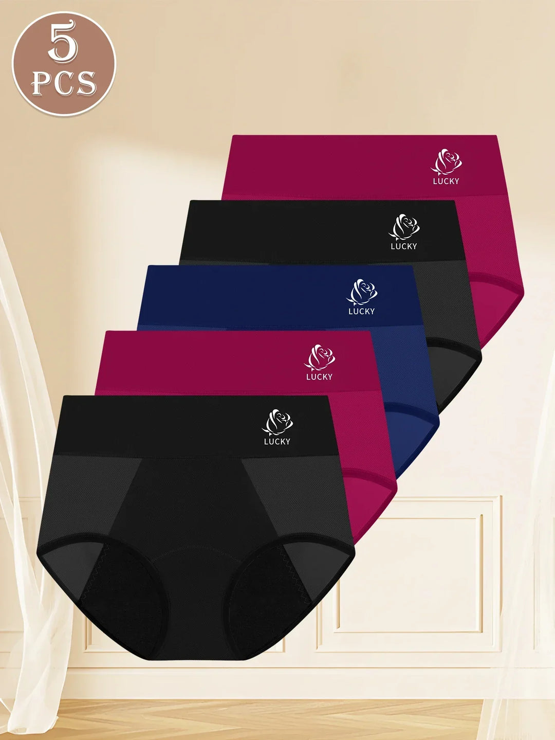 Olivia | Set of 5 High-Waisted Shaping Panties