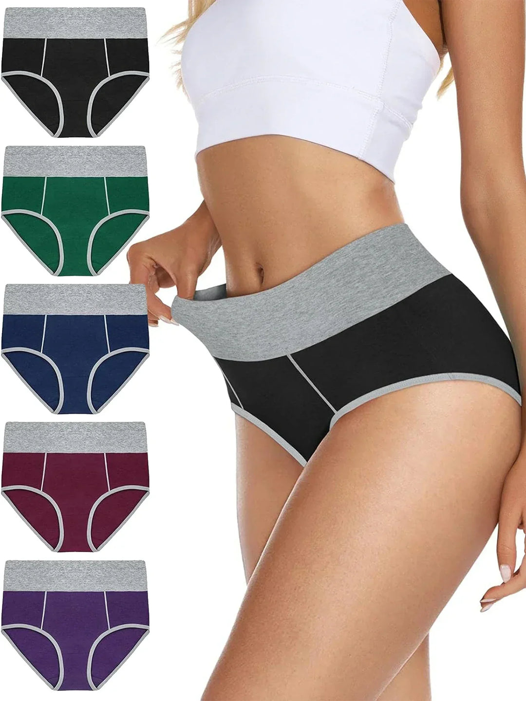 Madison | Set of 5 High-Waisted Shaping Panties