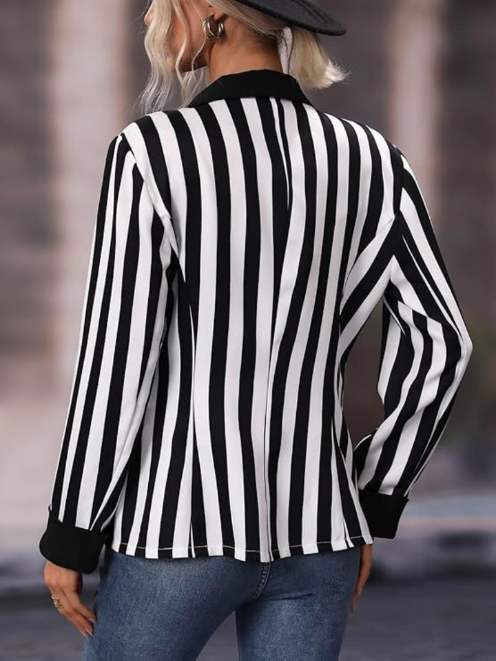 Luna™ - Elegant Striped Blazer