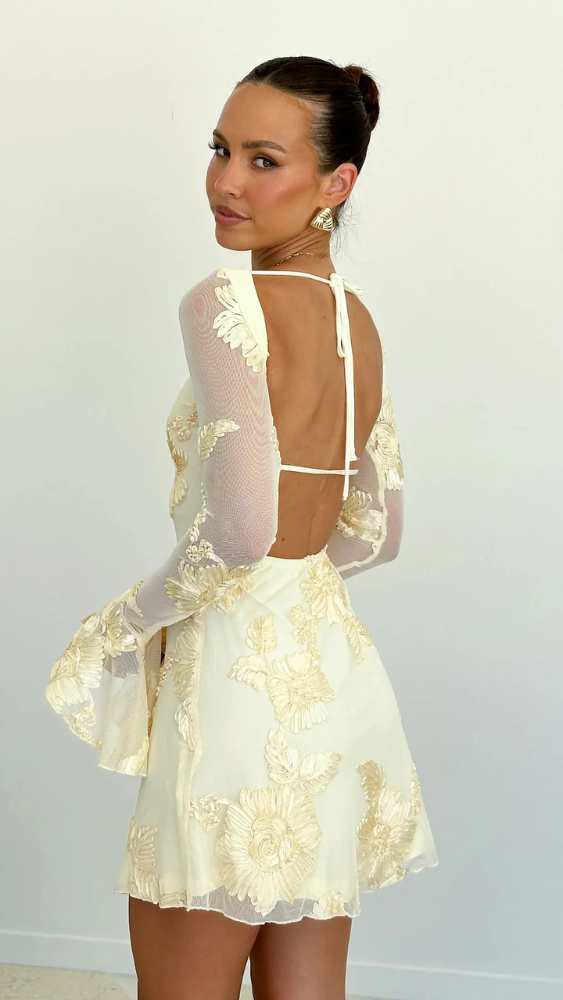 Nadia - Long Sleeve Mini Dress