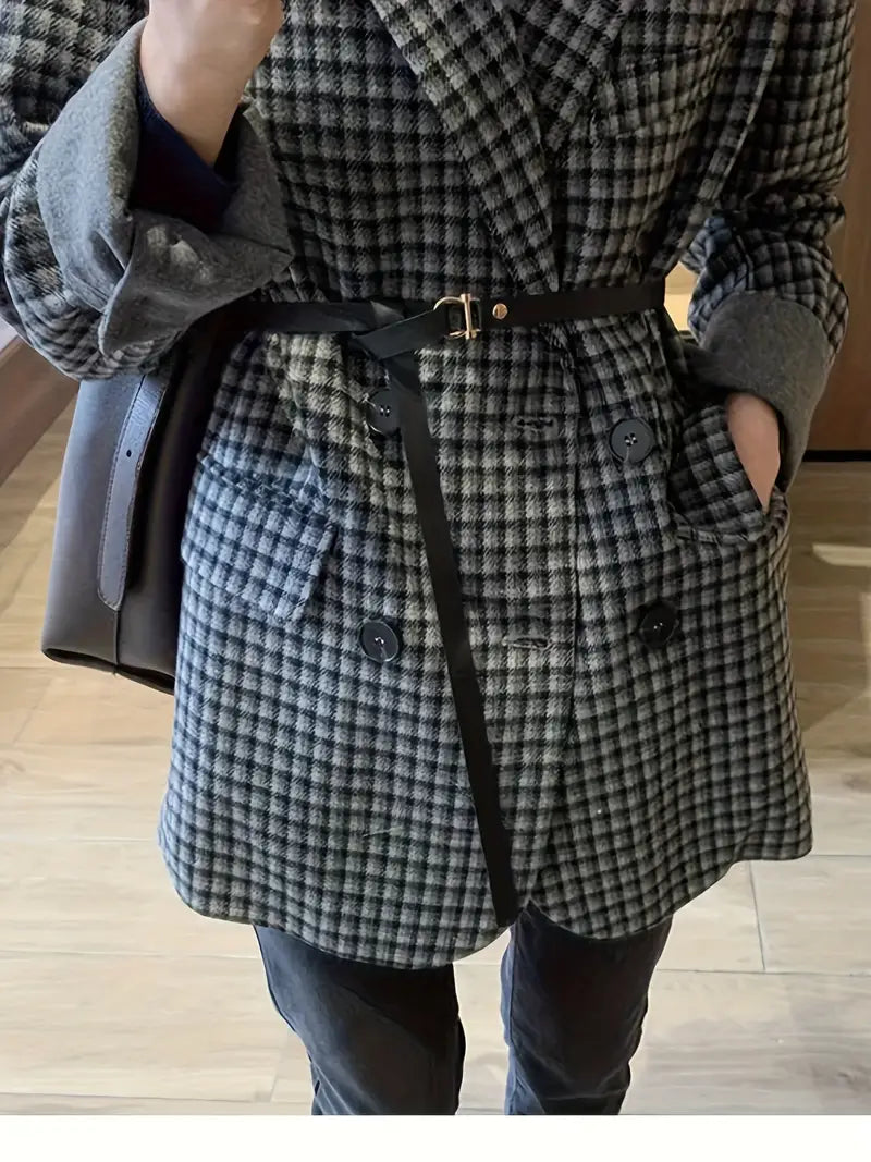 Lily™ - Stylish Plaid Blazer