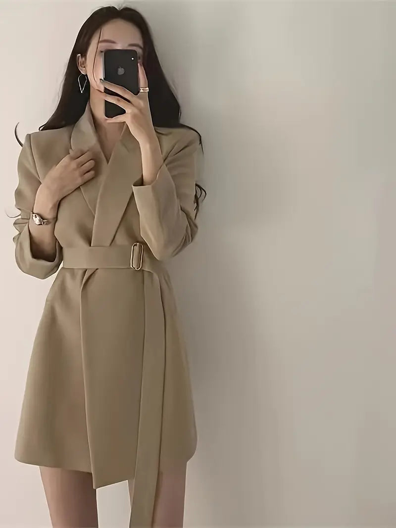 Sophia™ - Chic Midi Trench Coat