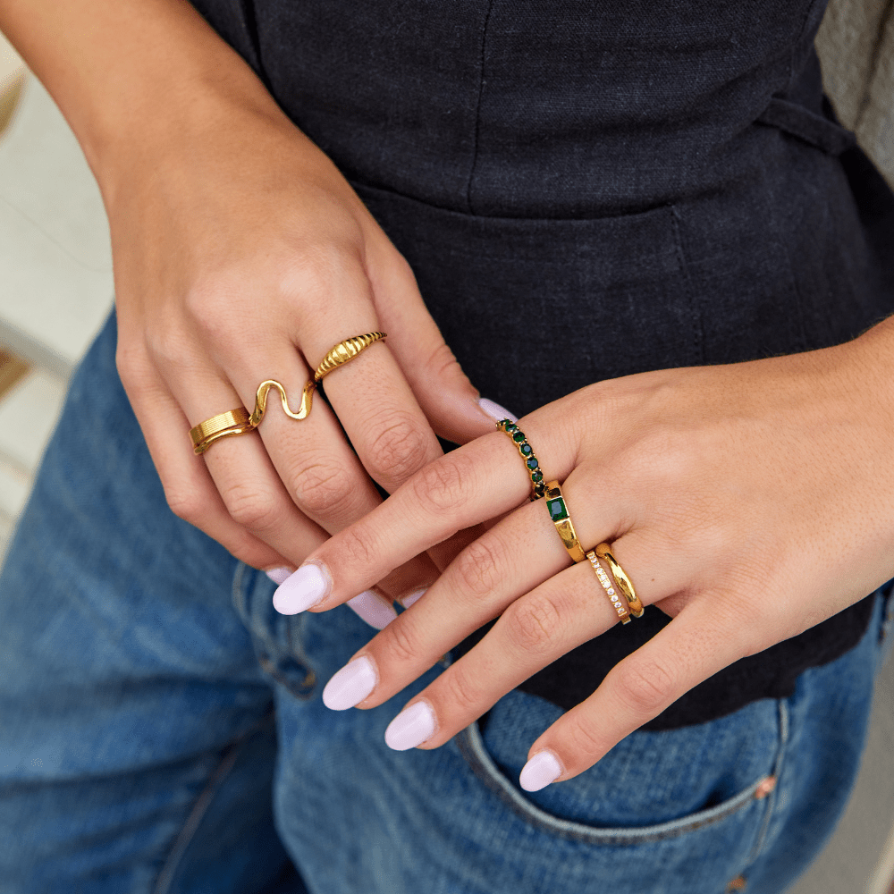 Emerald beauty 18K kristallring