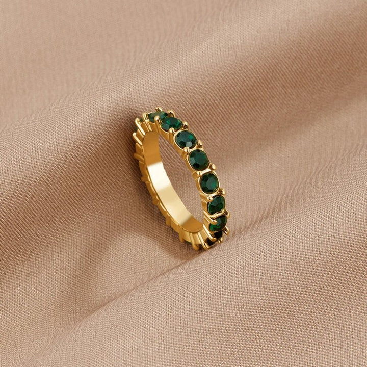 Emerald beauty 18K kristallring