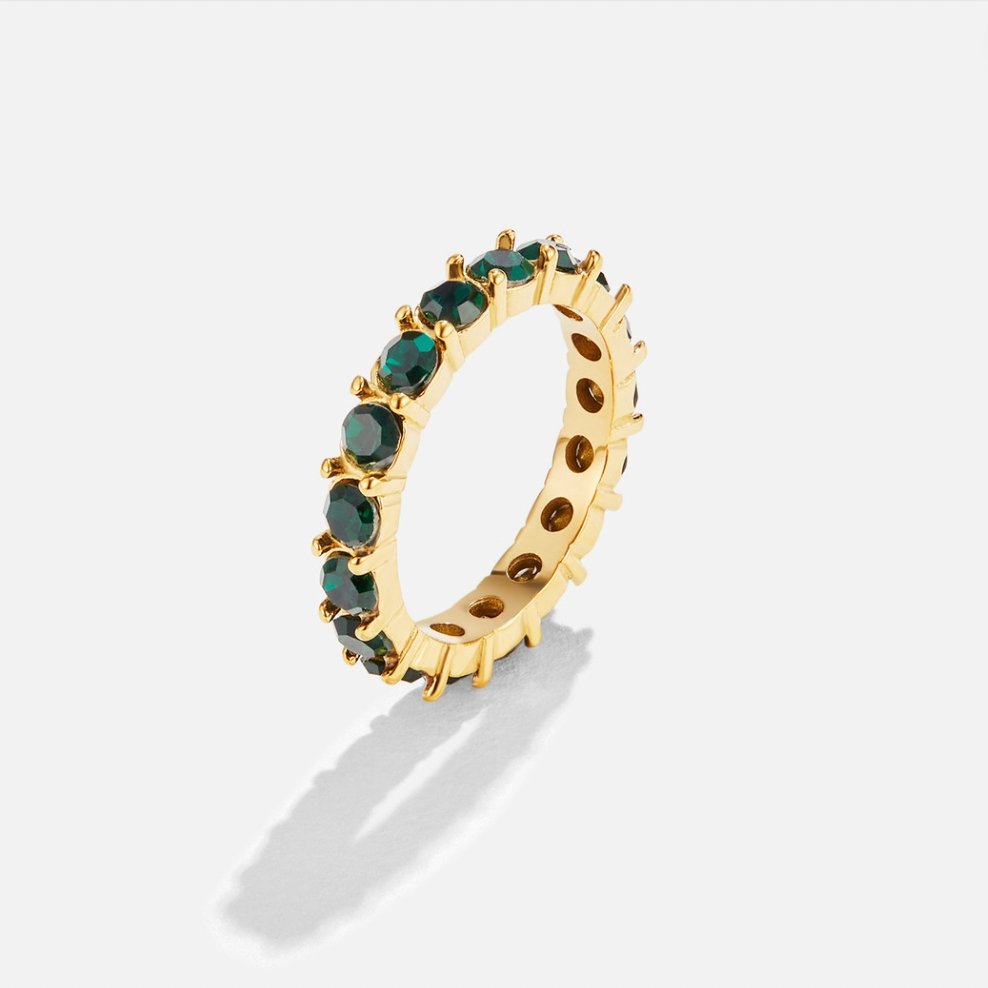Emerald beauty 18K kristallring