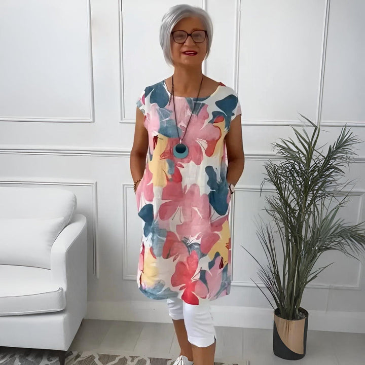 Sigrid™ | Lätt klänning med fjärilstryck