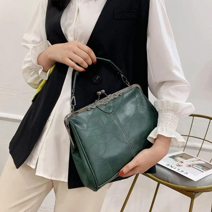 Sac à main vintage à fermeture à baiser